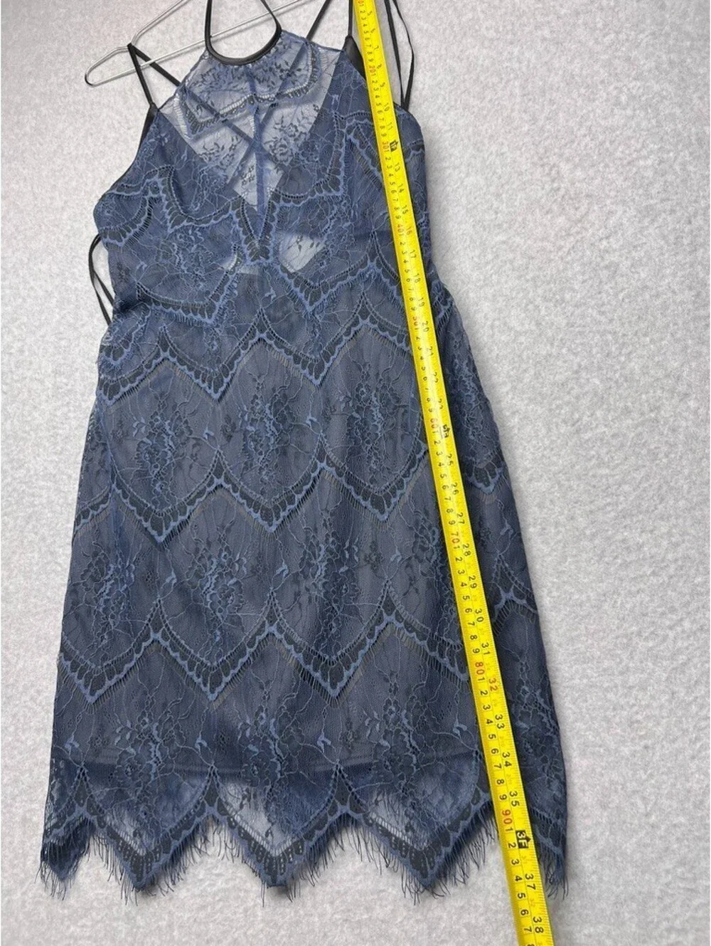 Free People Nothing Like This Lace Mini Dress 8 Cutout Halter Boho Festival Y2K